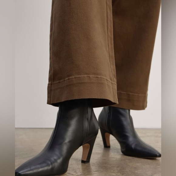 Everlane The Utility kick-out organic cotton high rise brown women’s size 8 - Picture 5 of 16